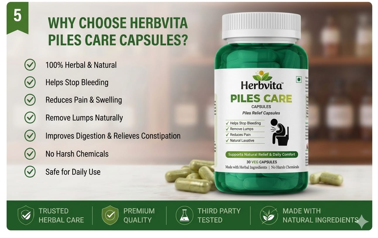 Herbvita™ Piles Care Capsules – 30 Veg Capsules