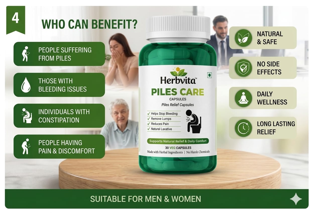 Herbvita™ Piles Care Capsules – 30 Veg Capsules